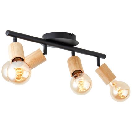 Brilliant - Kohdevalo TIFFANY 4xE27/28W/230V bambu