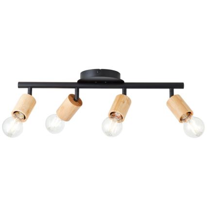 Brilliant - Kohdevalo TIFFANY 4xE27/28W/230V bambu