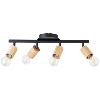Brilliant - Kohdevalo TIFFANY 4xE27/28W/230V bambu
