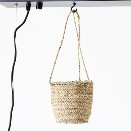 Brilliant - Köysikiinnitteinen riippuvalaisin BANKWOOD 5xE27/28W/230V poppeli