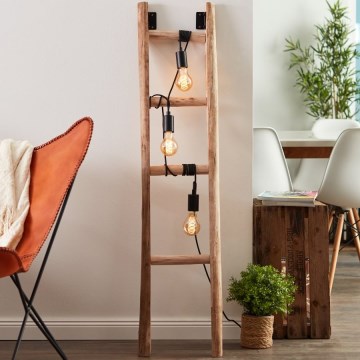 Brilliant - Lattialamppu LADDER 3xE27/42W/230V - FSC sertifioitu