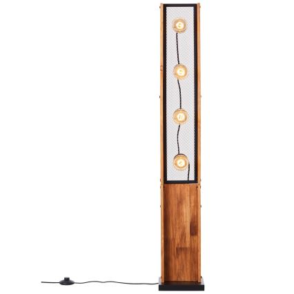 Brilliant - Lattiavalaisin CALANDRA 4xE27/42W/230V mänty