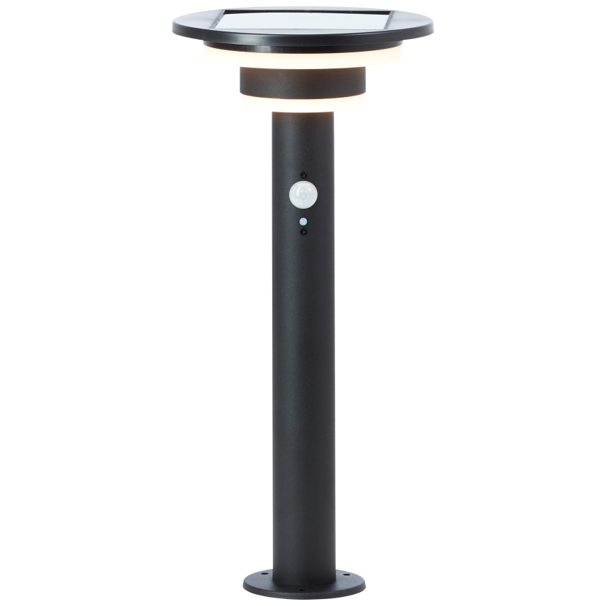 Brilliant - LED-aurinkolamppu anturilla GARVINA LED/3W/3,7V 45 cm IP44 musta