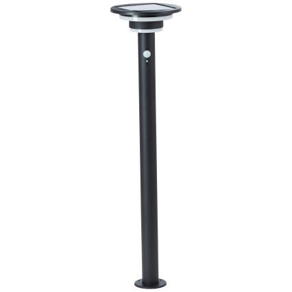 Brilliant - LED-aurinkolamppu anturilla GARVINA LED/3W/3,7V 85 cm IP44 musta