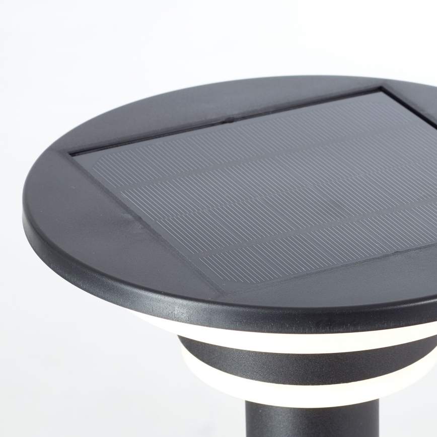 Brilliant - LED-aurinkolamppu anturilla GARVINA LED/3W/3,7V 85 cm IP44 musta