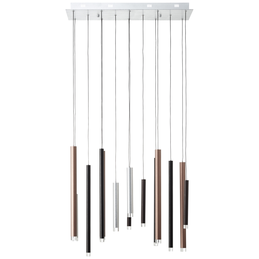 Brilliant - himmennettävä LED-riippuvalaisin CEMBALO LED/60W/230V mattakromi/musta/ruskea