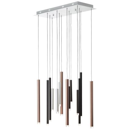Brilliant - himmennettävä LED-riippuvalaisin CEMBALO LED/60W/230V mattakromi/musta/ruskea