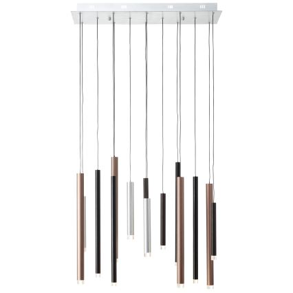 Brilliant - himmennettävä LED-riippuvalaisin CEMBALO LED/60W/230V mattakromi/musta/ruskea