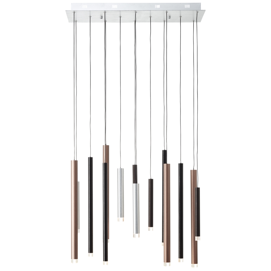 Brilliant - himmennettävä LED-riippuvalaisin CEMBALO LED/60W/230V mattakromi/musta/ruskea