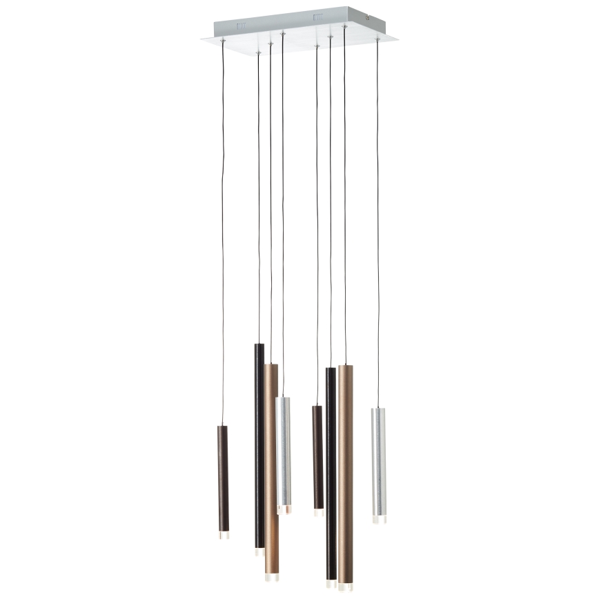 Brilliant - himmennettävä LED-riippuvalaisin kaapelilla CEMBALO LED/32W/230V mattakromi/musta/ruskea
