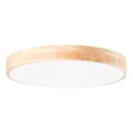 Brilliant - LED-himmennettävä kattovalaisin SLIMLINE LED/60W/230V 3000–6500 K Ø 45 cm kumipuu + kaukosäädin