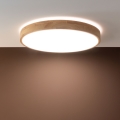 Brilliant - LED himmennettävä kattovalaisin SLIMLINE LED/60W/230V 3000-6500K halkaisija 45 cm kumipuu + kaukosäädin