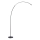 Brilliant - LED Himmennettävä kosketus lattialamppu BOW LED/14W/230V 3000/4000/6500K musta