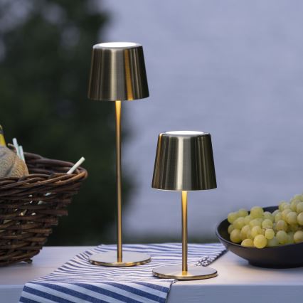 Brilliant - LED Himmennettävä kosketus ulko lamppu XAANA LED/4W/5V 3000/4000/6500K IP44 kulta