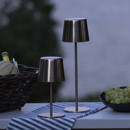 Brilliant - LED Himmennettävä kosketus ulko lamppu XAANA LED/4W/5V 3000/4000/6500K 2600 mAh IP44 kupari