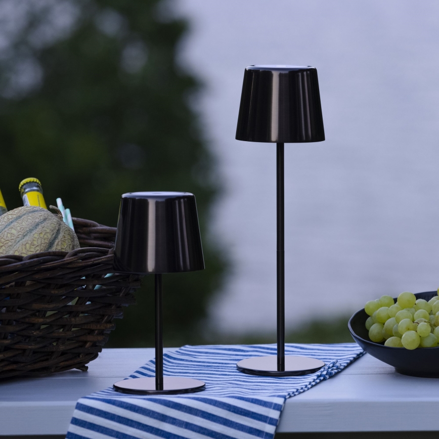 Brilliant - LED Himmennettävä kosketus ulko lamppu XAANA LED/4W/5V 3000/4000/6500K IP44 musta