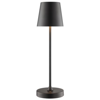 Brilliant - himmennettävä ladattava kosketusohjattu ulkokäyttöinen pöytävalaisin ELORA LED/2,5W/5V 2700K 2600 mAh IP44 musta