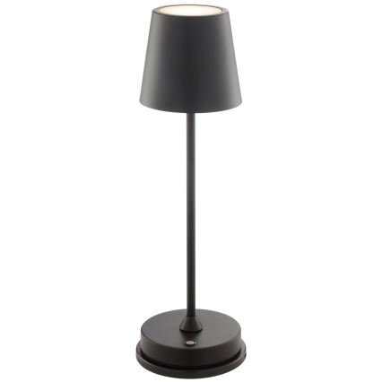Brilliant - himmennettävä ladattava kosketusohjattu ulkokäyttöinen pöytävalaisin ELORA LED/2,5W/5V 2700K 2600 mAh IP44 musta