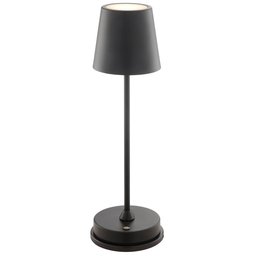 Brilliant - himmennettävä ladattava kosketusohjattu ulkokäyttöinen pöytävalaisin ELORA LED/2,5W/5V 2700K 2600 mAh IP44 musta