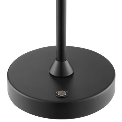 Brilliant - himmennettävä ladattava kosketusohjattu ulkokäyttöinen pöytävalaisin ELORA LED/2,5W/5V 2700K 2600 mAh IP44 musta