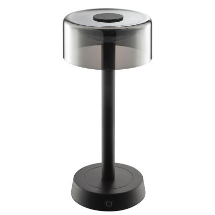 Brilliant - RAZOR himmennettävä ladattava kosketusohjattu ulkokäyttöön tarkoitettu pöytävalaisin LED/2,5W/5V 2700K 2600 mAh IP44 musta
