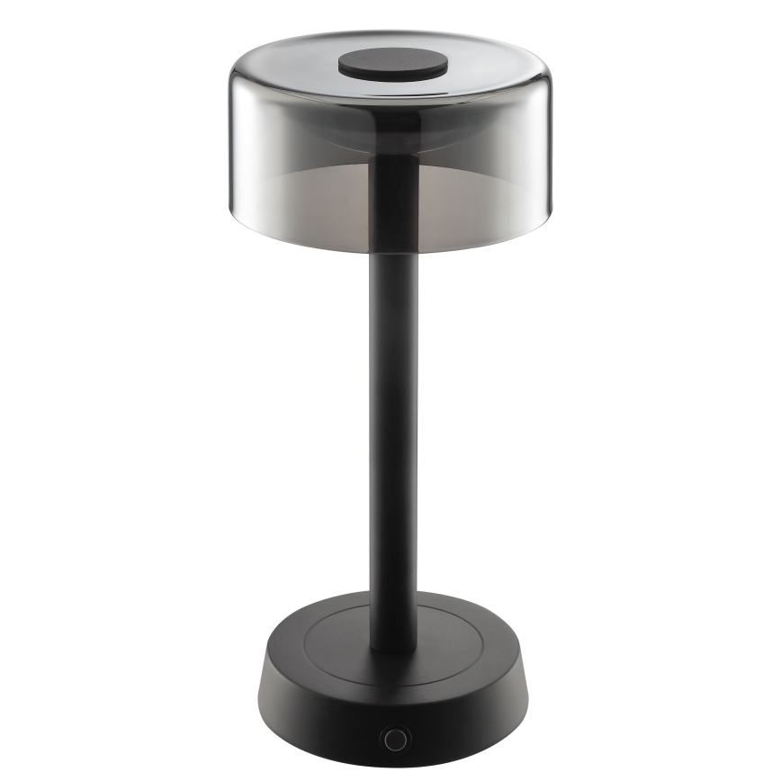 Brilliant - RAZOR himmennettävä ladattava kosketusohjattu ulkokäyttöön tarkoitettu pöytävalaisin LED/2,5W/5V 2700K 2600 mAh IP44 musta