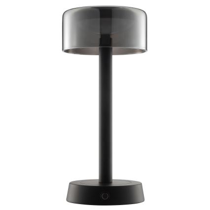 Brilliant - RAZOR himmennettävä ladattava kosketusohjattu ulkokäyttöön tarkoitettu pöytävalaisin LED/2,5W/5V 2700K 2600 mAh IP44 musta