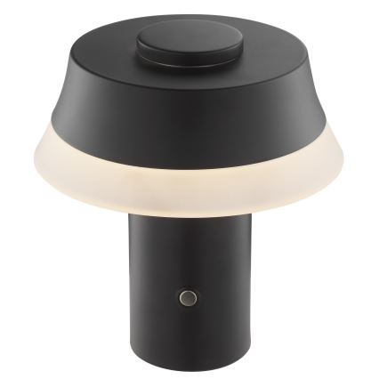 Brilliant - LED himmennettävä ladattava kosketustoiminen pöytälamppu KINICH LED/2,5W/5V 2700K 2600 mAh musta