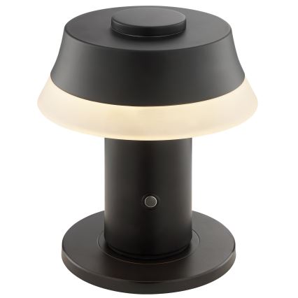 Brilliant - LED himmennettävä ladattava kosketustoiminen pöytälamppu KINICH LED/2,5W/5V 2700K 2600 mAh musta