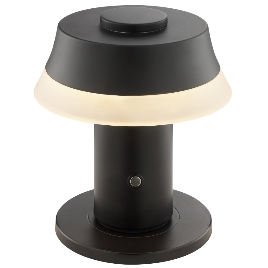 Brilliant - LED himmennettävä ladattava kosketustoiminen pöytälamppu KINICH LED/2,5W/5V 2700K 2600 mAh musta