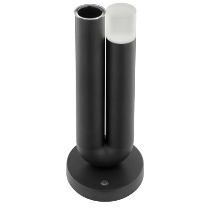 Brilliant - LED-himmennettävä ladattava kosketusohjattu ulkokäyttöinen pöytävalaisin SAYU LED/2,5W/5V 2700K 2600 mAh IP44 musta