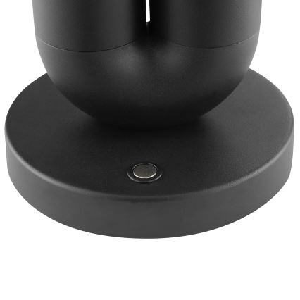 Brilliant - LED-himmennettävä ladattava kosketusohjattu ulkokäyttöinen pöytävalaisin SAYU LED/2,5W/5V 2700K 2600 mAh IP44 musta