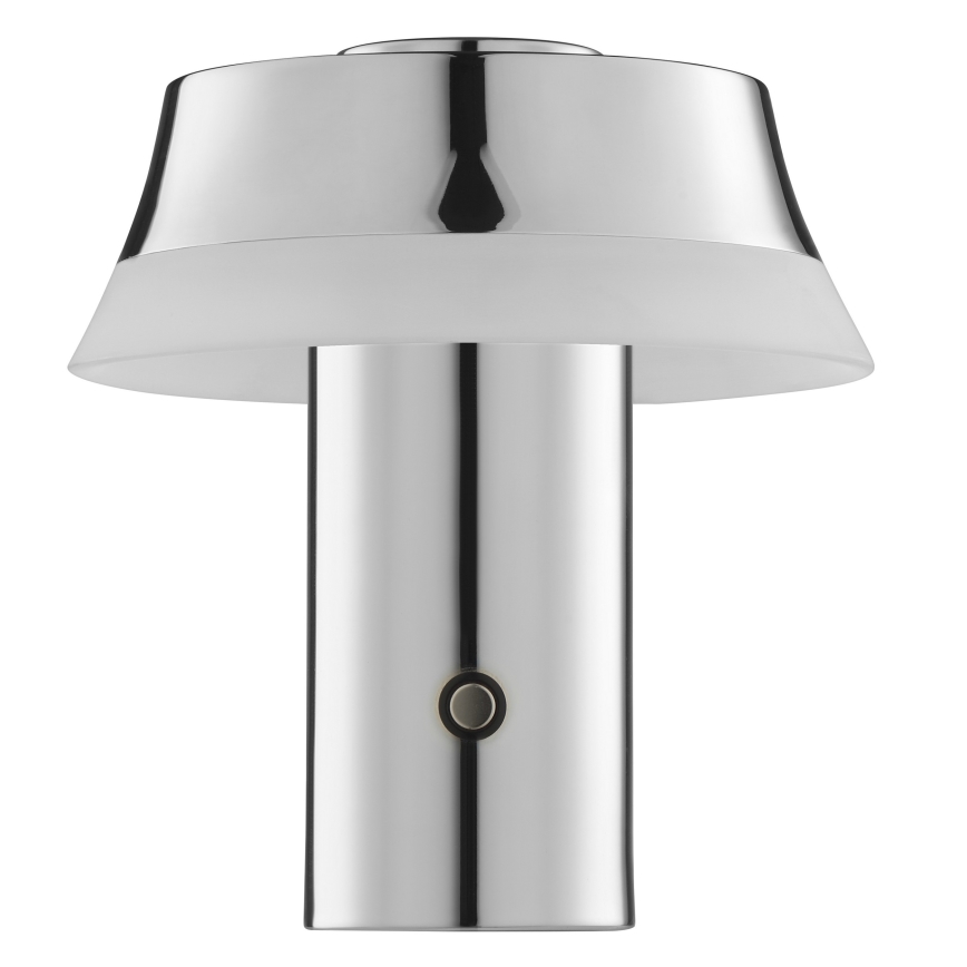Brilliant - KINICH LED himmennettävä ladattava kosketusohjattu pöytävalaisin LED/2,5W/5V 2700K 2600 mAh kiiltävä kromi