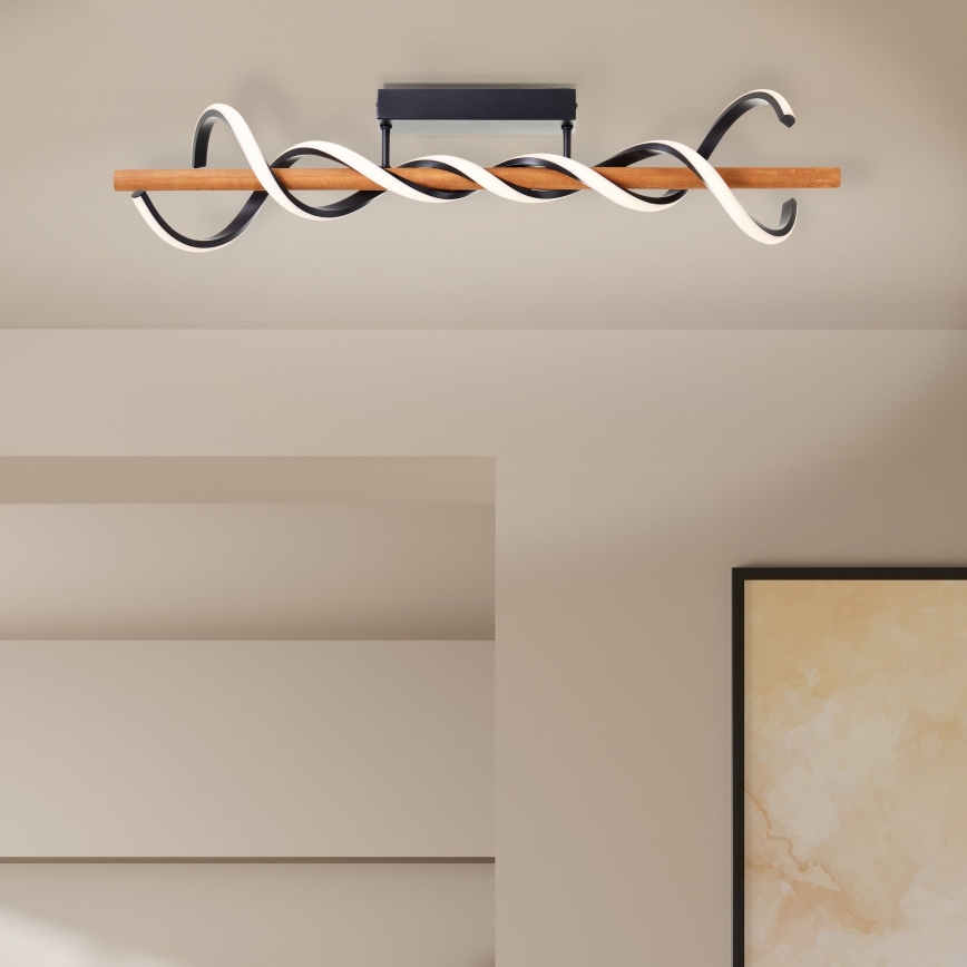Brilliant - LED-himmennyskattokruunu AMALIA LED/38W/230V mänty - FSC sertifioitu