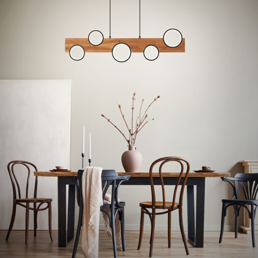 Brilliant - LED-kattokruunu johdossa CHEESY LED/34W/230V mänty - FSC sertifioitu
