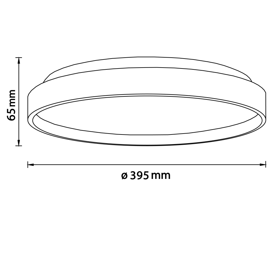 Brilliant - LED-kattovalaisin ALSON LED/26W/230V 3000/4500K halkaisija 39,5 cm kumiviikuna - FSC sertifioitu