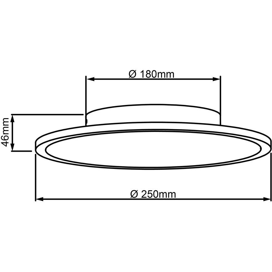 Brilliant - LED-kattovalaisin BUFFI LED/13W/230V halkaisija 25 cm 2700K