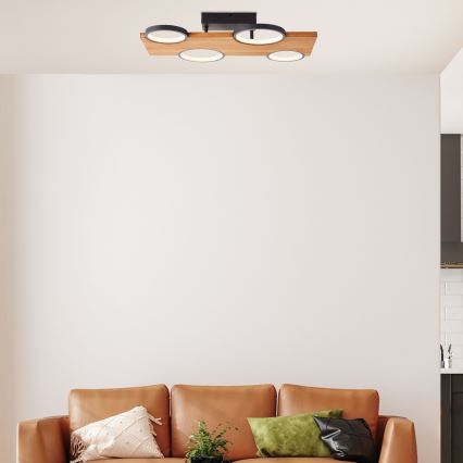 Brilliant - LED-kattovalaisin CHEESY LED/28W/230V mänty - FSC sertifioitu