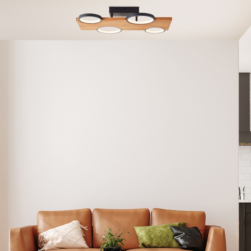 Brilliant - LED-kattovalaisin CHEESY LED/28W/230V mänty - FSC sertifioitu