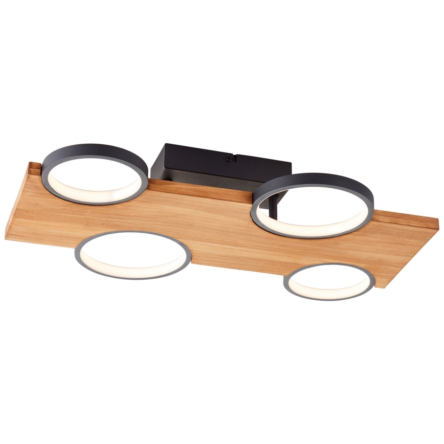 Brilliant - LED-kattovalaisin CHEESY LED/28W/230V mänty - FSC sertifioitu