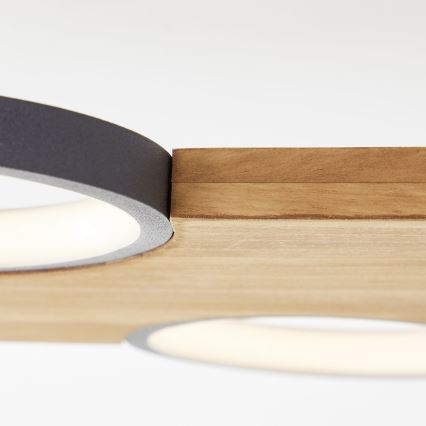 Brilliant - LED-kattovalaisin CHEESY LED/28W/230V mänty - FSC sertifioitu