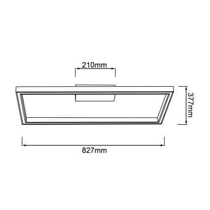 Brilliant - LED-kattovalaisin DELGROSSO LED/24W/230V 3000K tammi