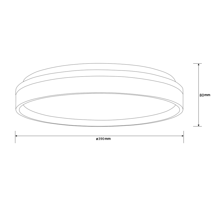 Brilliant - LED-kattovalaisin KALMAR LED/26W/230V 3000K halkaisija 39 cm valkoinen