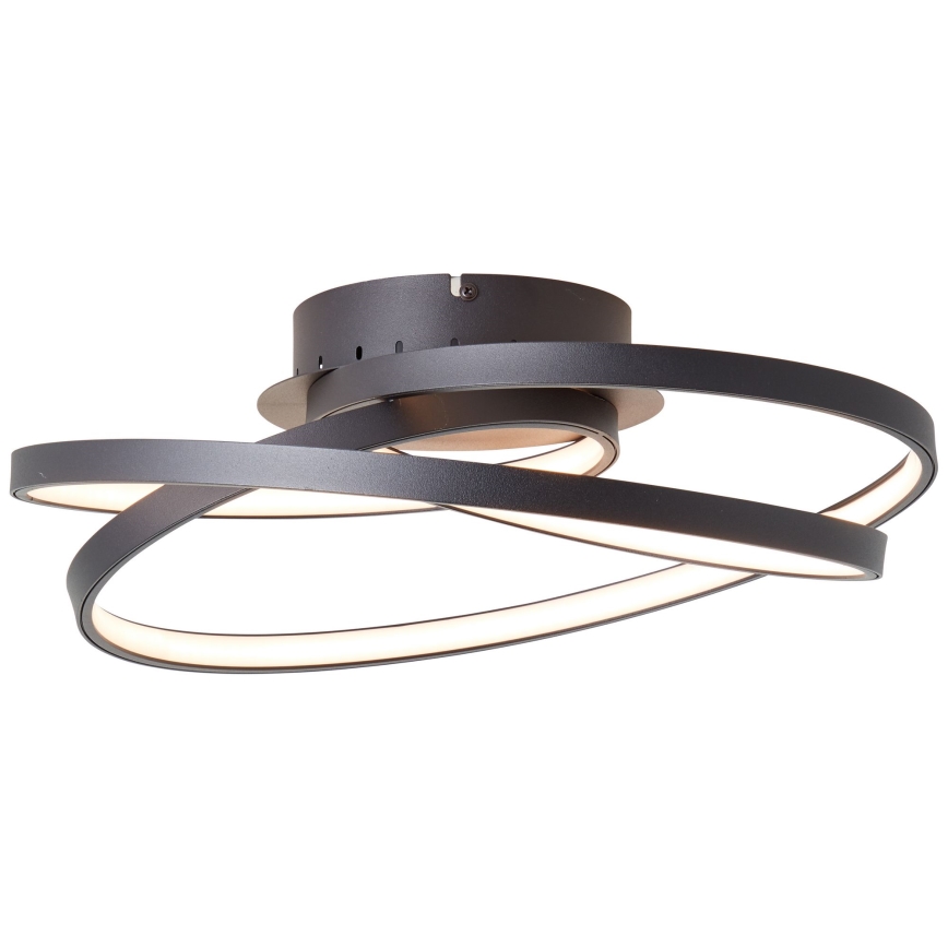 Brilliant - LED-kattovalaisin LABYRINTH LED/40W/230V halkaisija 39,5 cm musta