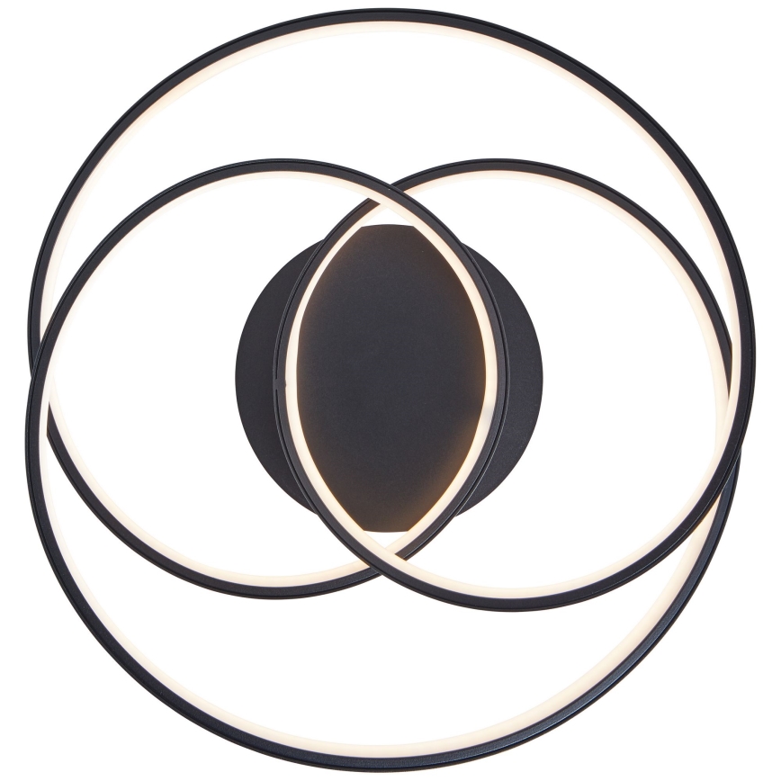 Brilliant - LED-kattovalaisin LABYRINTH LED/40W/230V halkaisija 39,5 cm musta