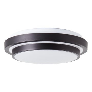 Brilliant - LED-kattovalaisin MALMÖ LED/12W/230V 3000K halkaisija 34,5 cm musta
