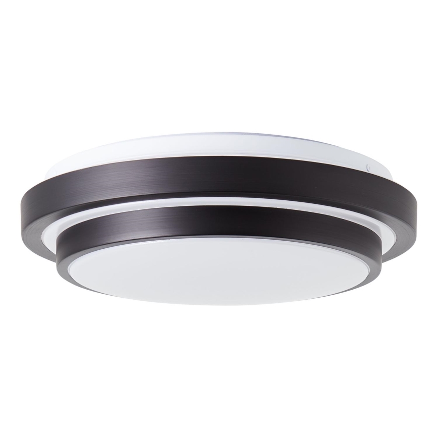 Brilliant - LED-kattovalaisin MALMÖ LED/12W/230V 3000K halkaisija 34,5 cm musta