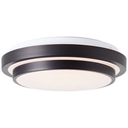 Brilliant - LED-kattovalaisin MALMÖ LED/12W/230V 3000K halkaisija 34,5 cm musta