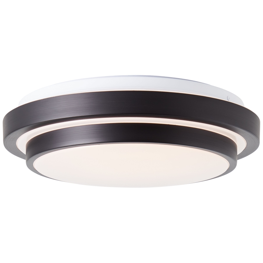 Brilliant - LED-kattovalaisin MALMÖ LED/12W/230V 3000K halkaisija 34,5 cm musta