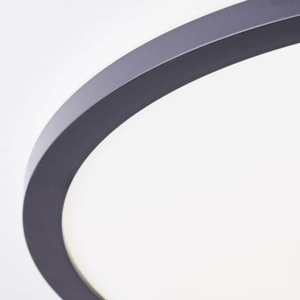 Brilliant - LED-kattovalaisin MILTON, 24 W / 230 V, Ø 42 cm, musta